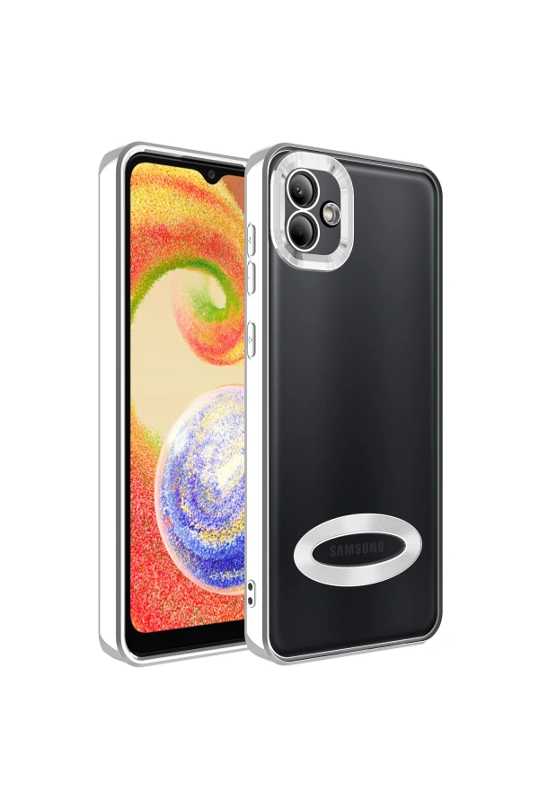 Galaxy A04 Kılıf Kamera Korumalı Logo Gösteren Zore Omega Kapak