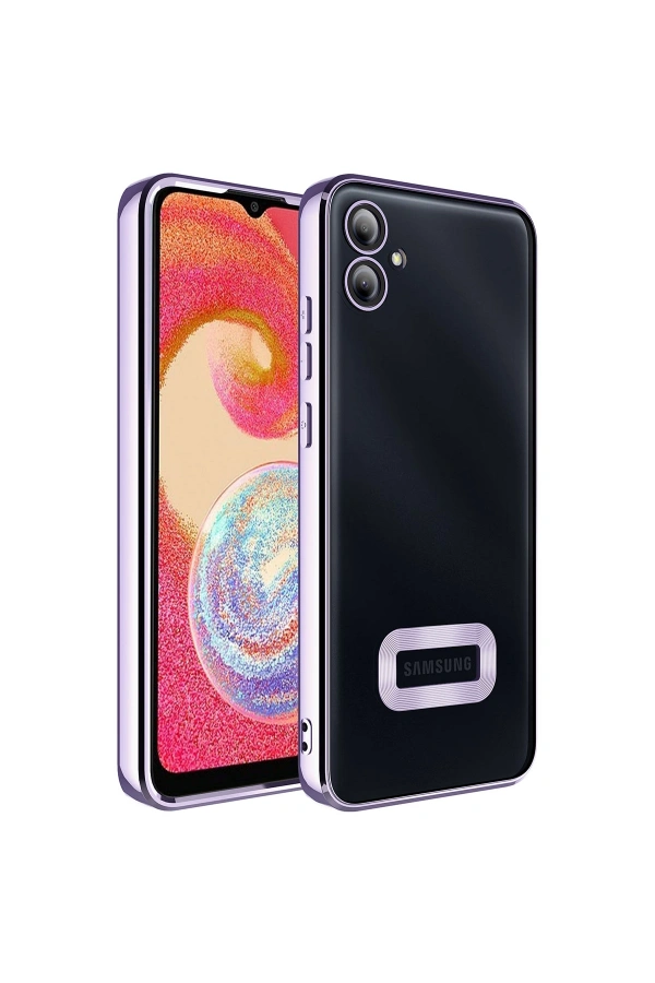 Galaxy A04E Kılıf Kamera Korumalı Logo Gösteren Zore Omega Kapak