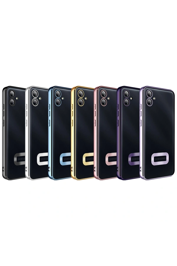 Galaxy A04E Kılıf Kamera Korumalı Logo Gösteren Zore Omega Kapak