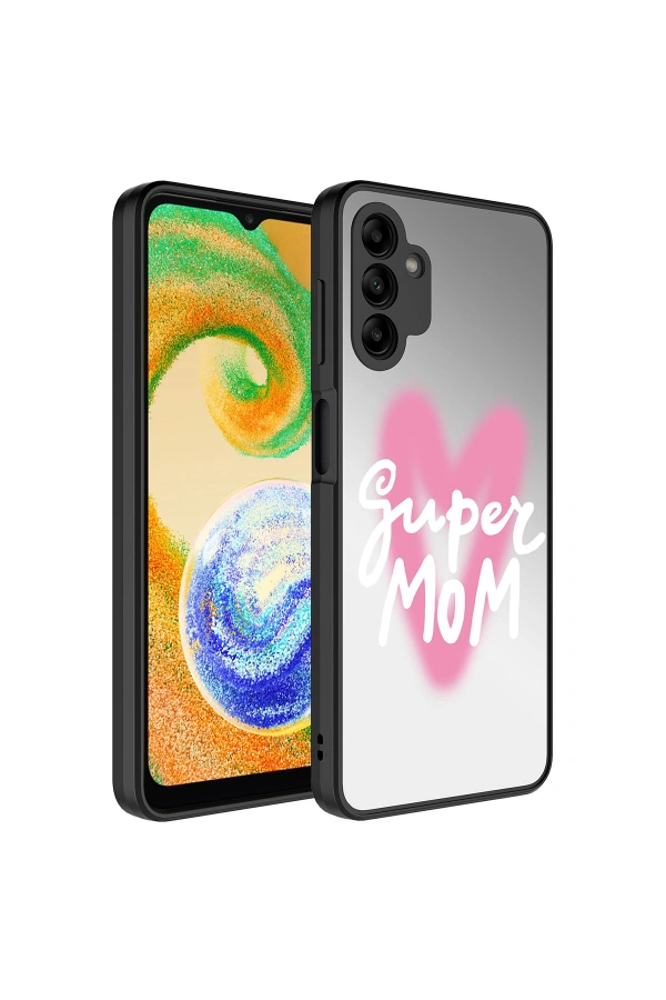 Galaxy A04S Kılıf Aynalı Desenli Kamera Korumalı Parlak Zore Mirror Kapak