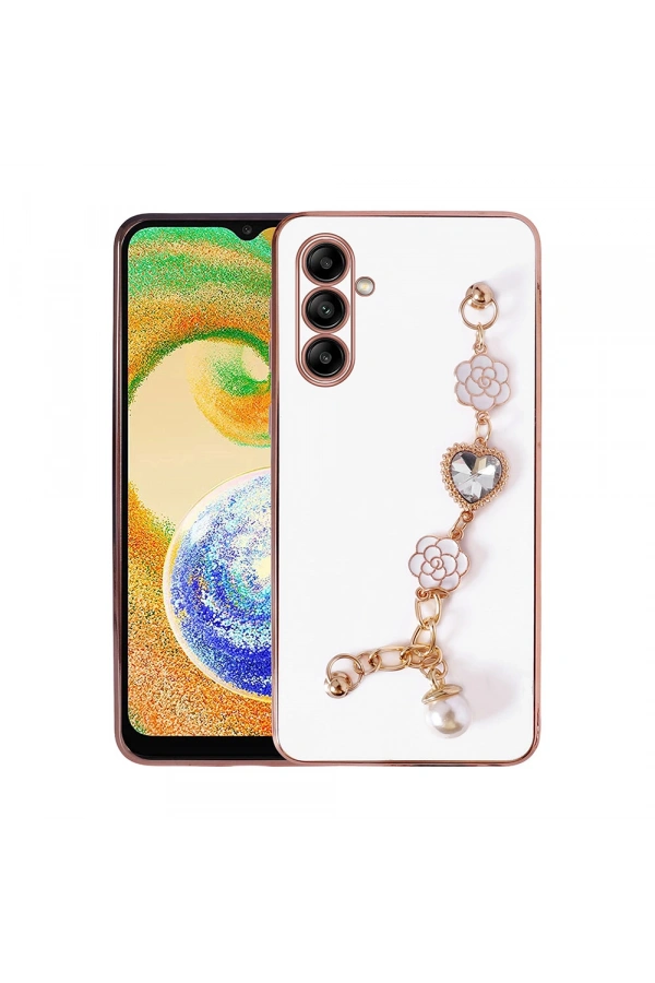 Galaxy A04S Kılıf El Tutamaçlı Kamera Korumalı Zore Taka Silikon Kapak