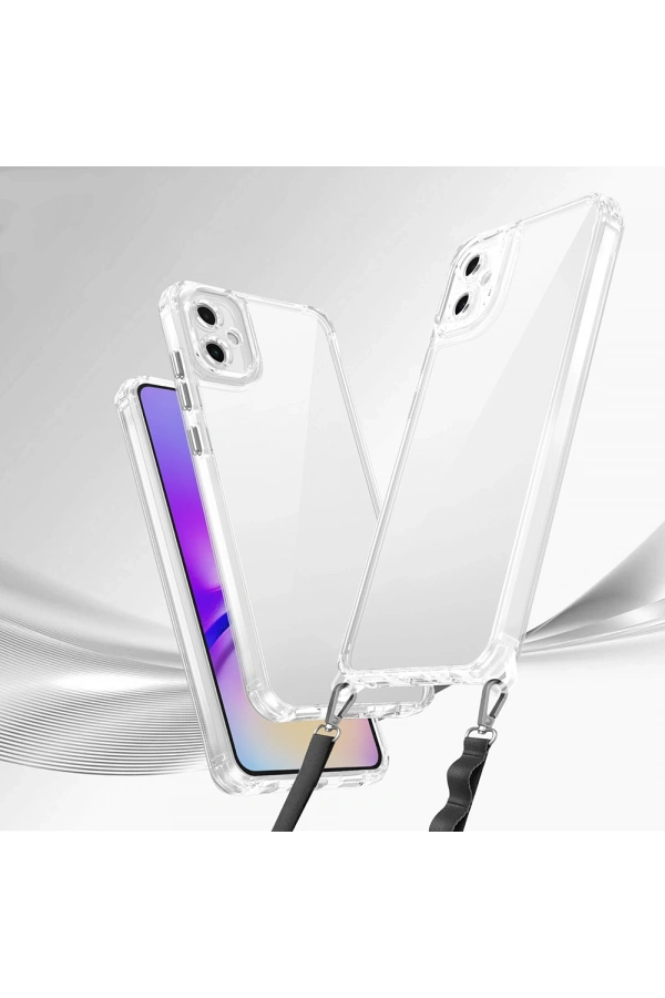 Galaxy A06 Kılıf Airbagli Takılabilir Askı Aparatlı Zore Snap Silikon Kapak