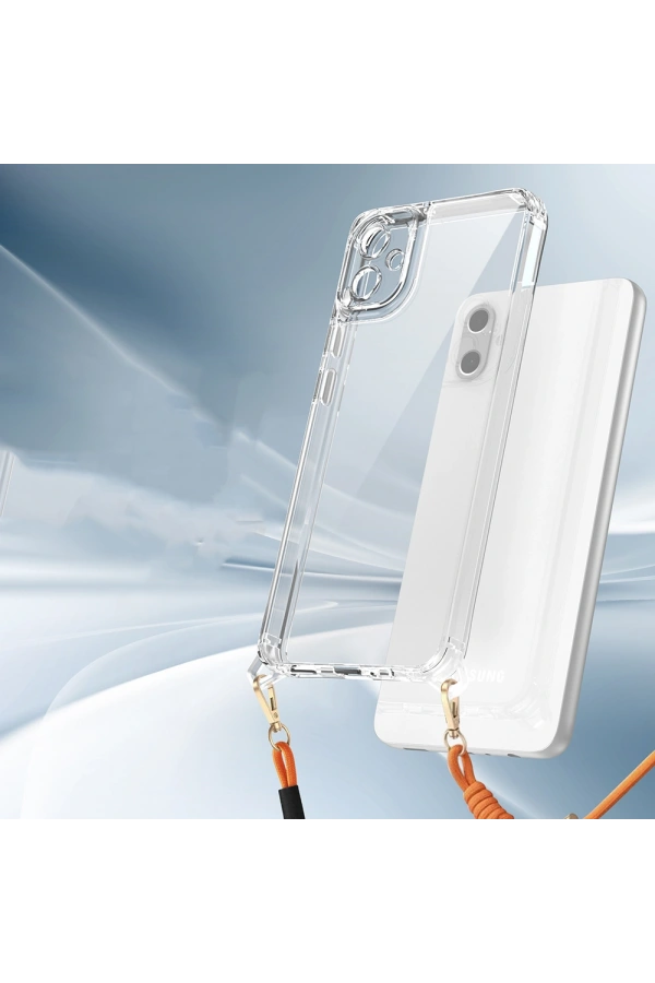 Galaxy A06 Kılıf Airbagli Takılabilir Askı Aparatlı Zore Snap Silikon Kapak