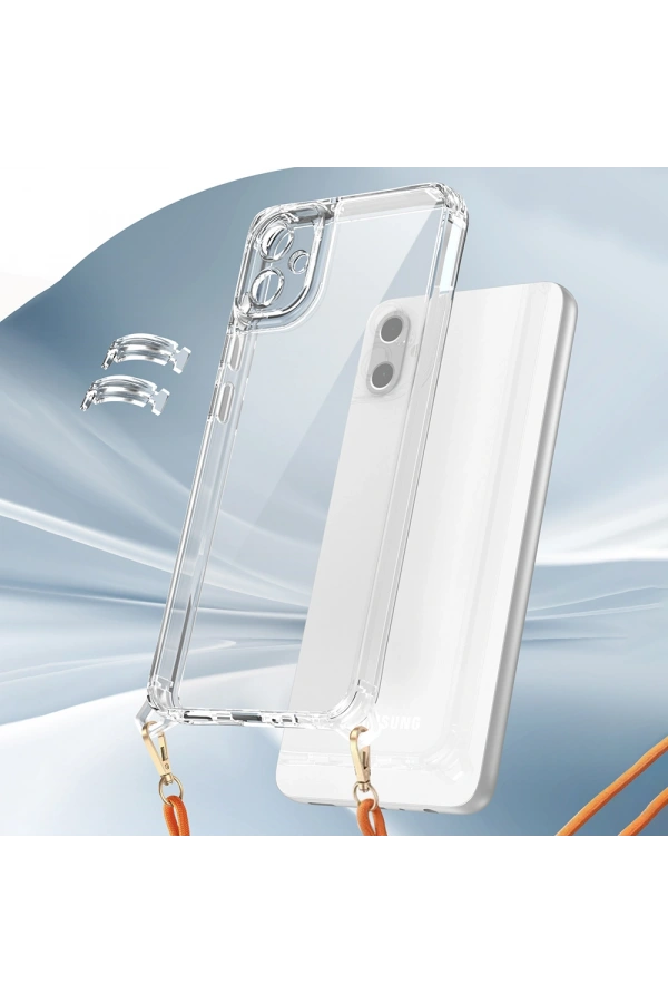 Galaxy A06 Kılıf Airbagli Takılabilir Askı Aparatlı Zore Snap Silikon Kapak