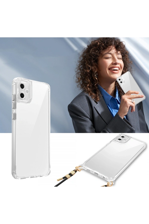 Galaxy A06 Kılıf Airbagli Takılabilir Askı Aparatlı Zore Snap Silikon Kapak