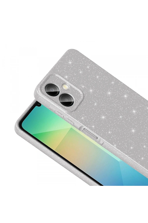 Galaxy A06 Kılıf Kamera Korumalı Simli Lüks Zore Koton Kapak