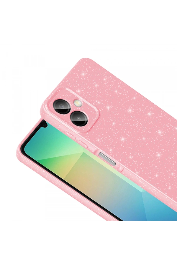 Galaxy A06 Kılıf Kamera Korumalı Simli Lüks Zore Koton Kapak