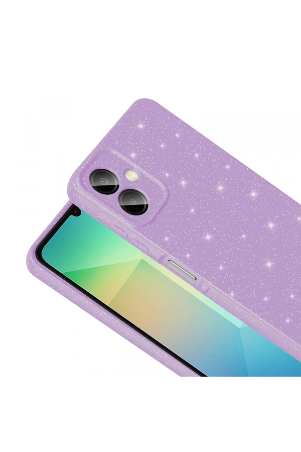 Galaxy A06 Kılıf Kamera Korumalı Simli Lüks Zore Koton Kapak