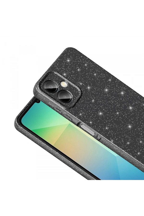 Galaxy A06 Kılıf Kamera Korumalı Simli Lüks Zore Koton Kapak