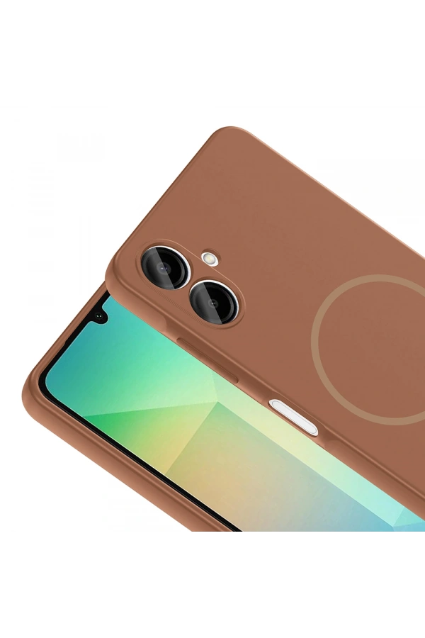 Galaxy A06 Kılıf M-safe Şarj Özellikli Zore Meta Kapak