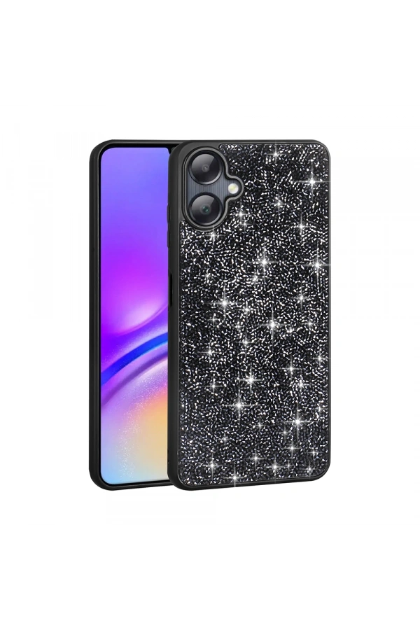 Galaxy A06 Kılıf Parlak Taşlı Tasarım Zore Pırlanta Kapak
