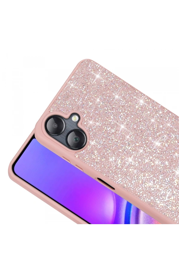 Galaxy A06 Kılıf Parlak Taşlı Tasarım Zore Pırlanta Kapak