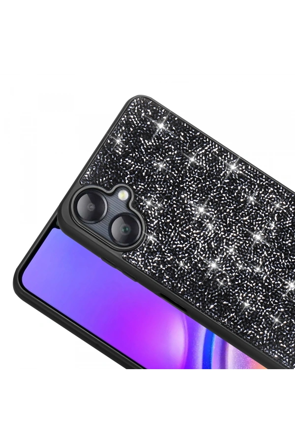 Galaxy A06 Kılıf Parlak Taşlı Tasarım Zore Pırlanta Kapak