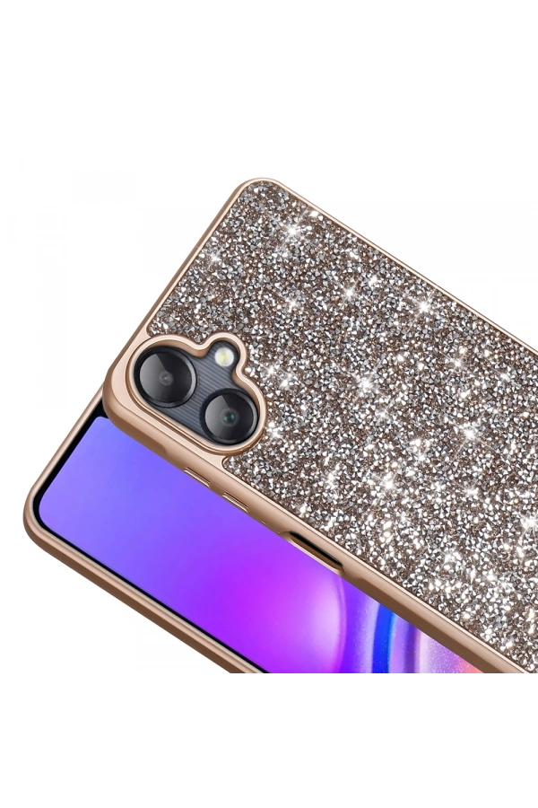 Galaxy A06 Kılıf Parlak Taşlı Tasarım Zore Pırlanta Kapak