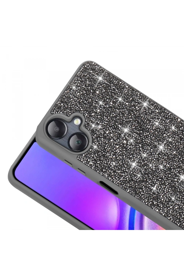 Galaxy A06 Kılıf Parlak Taşlı Tasarım Zore Pırlanta Kapak