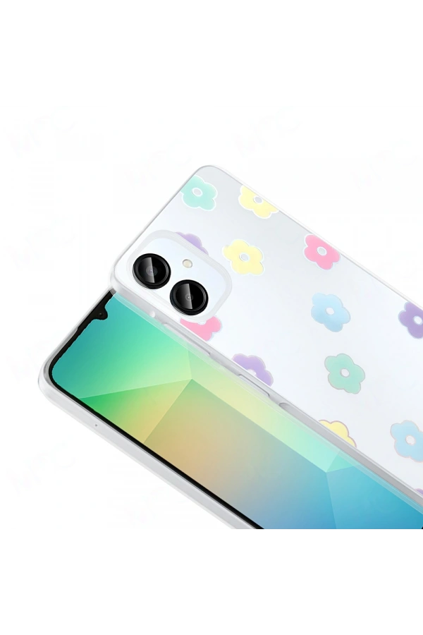 Galaxy A06 Kılıf Şeffaf Figürlü Zore Folk Sert Kapak