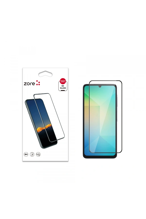 Galaxy A06 Zore Kenarları Kırılmaya Dayanıklı Cam Ekran Koruyucu