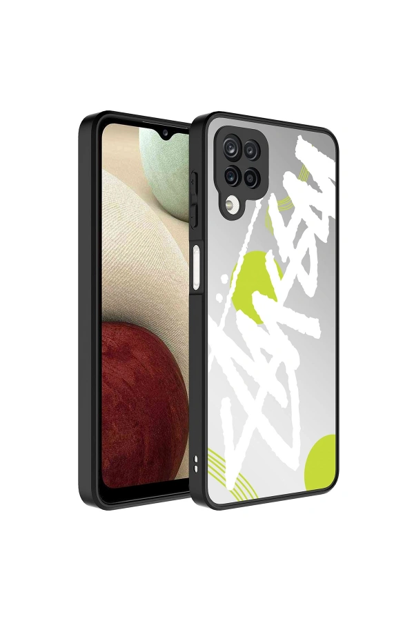 Galaxy A12 Kılıf Aynalı Desenli Kamera Korumalı Parlak Zore Mirror Kapak