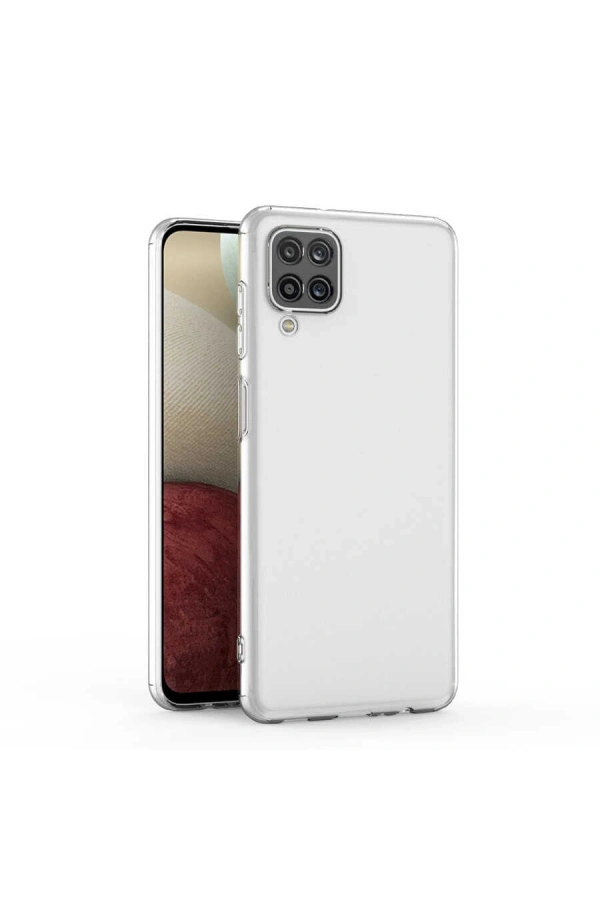Galaxy A12 Kılıf Zore Kamera Korumalı Süper Silikon Kapak