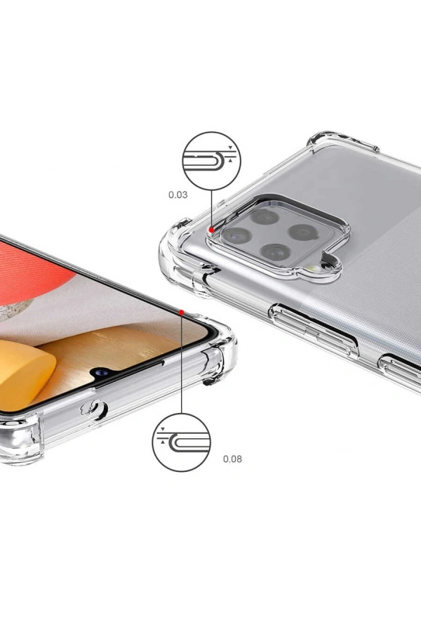 Galaxy A12 Kılıf Zore Nitro Anti Shock Silikon