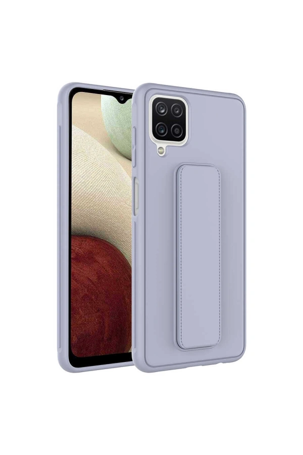 Galaxy A12 Kılıf Zore Qstand Kapak