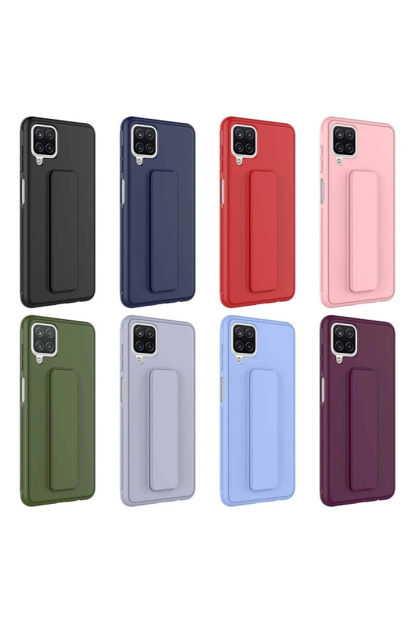 Galaxy A12 Kılıf Zore Qstand Kapak