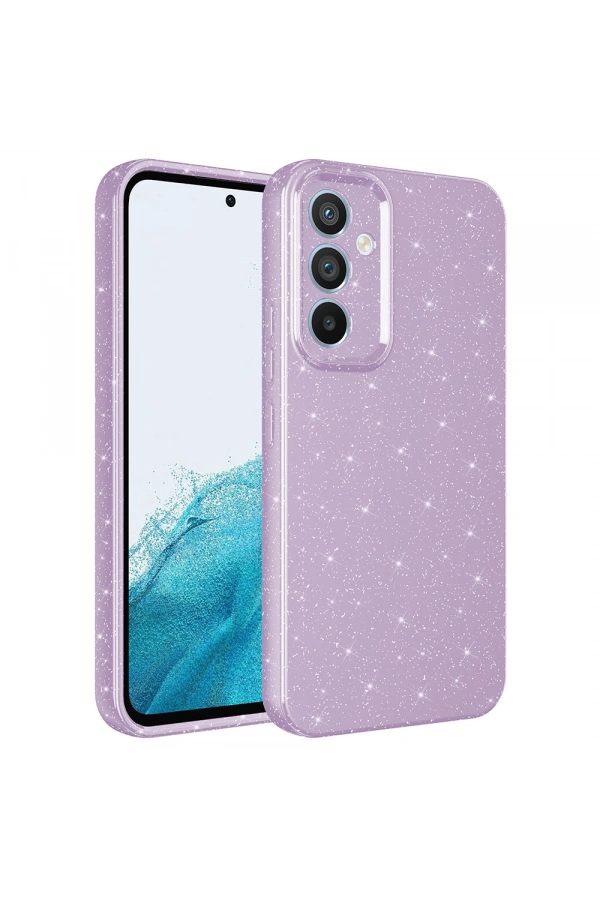 Galaxy A14 Kılıf Kamera Korumalı Simli Lüks Zore Koton Kapak