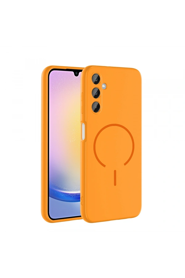 Galaxy A15 Kılıf M-safe Şarj Özellikli Zore Meta Kapak