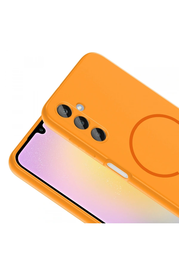 Galaxy A15 Kılıf M-safe Şarj Özellikli Zore Meta Kapak