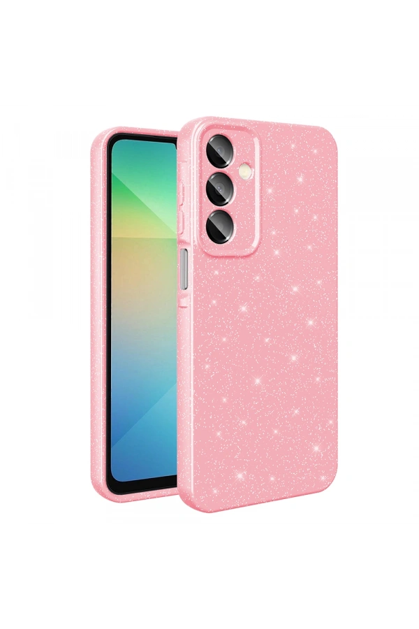 Galaxy A16 Kılıf Kamera Korumalı Simli Lüks Zore Koton Kapak