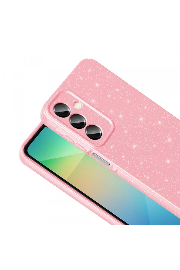 Galaxy A16 Kılıf Kamera Korumalı Simli Lüks Zore Koton Kapak