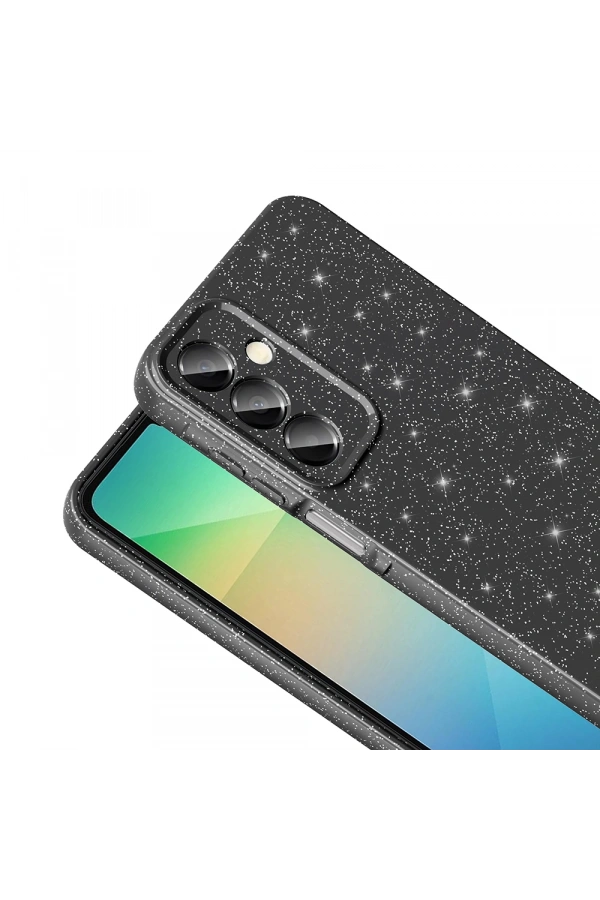 Galaxy A16 Kılıf Kamera Korumalı Simli Lüks Zore Koton Kapak