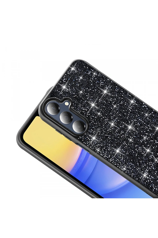Galaxy A16 Kılıf Parlak Taşlı Tasarım Zore Pırlanta Kapak