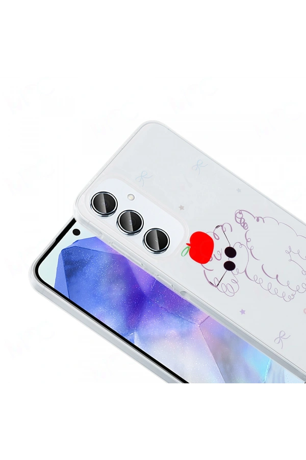 Galaxy A16 Kılıf Şeffaf Figürlü Zore Folk Sert Kapak