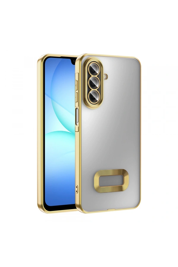 Galaxy A17 Kılıf Kamera Korumalı Logo Gösteren Zore Omega Kapak