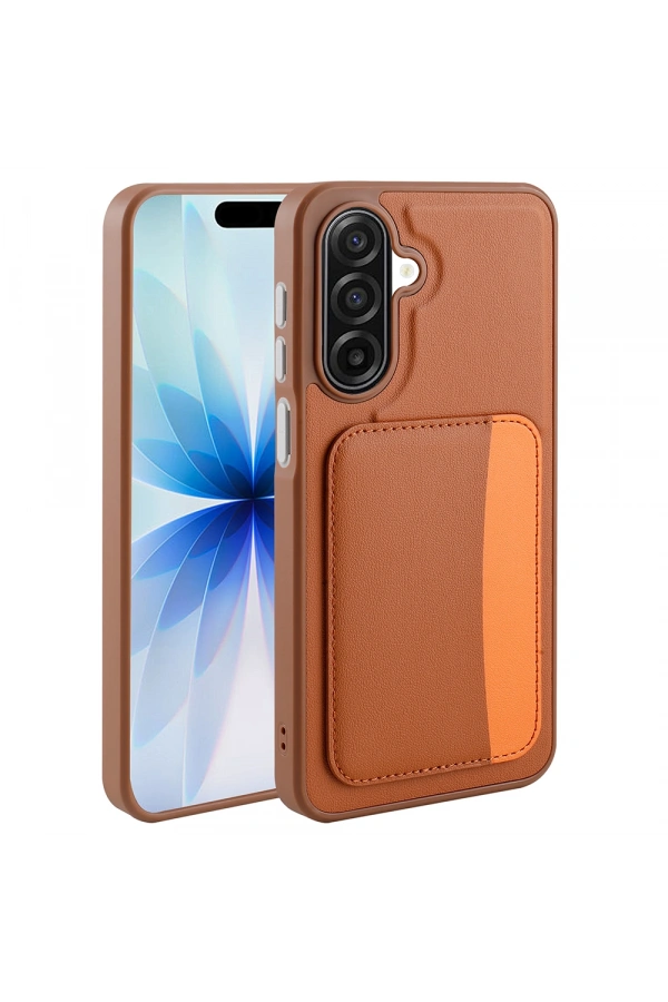 Galaxy A17 Kılıf Kartlıklı Zore X-Kart Silikon Kapak