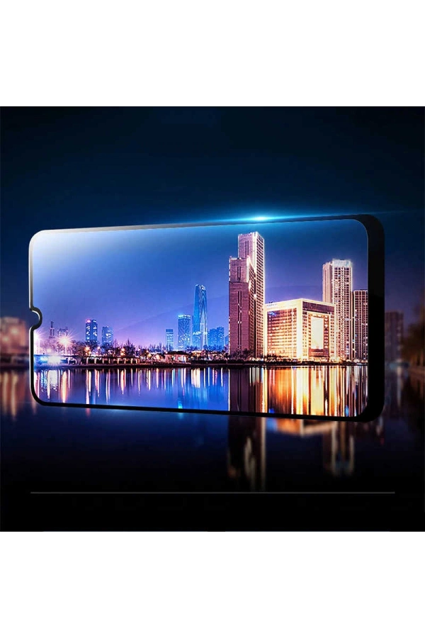 Galaxy A20S Zore Kenarları Kırılmaya Dayanıklı Cam Ekran Koruyucu