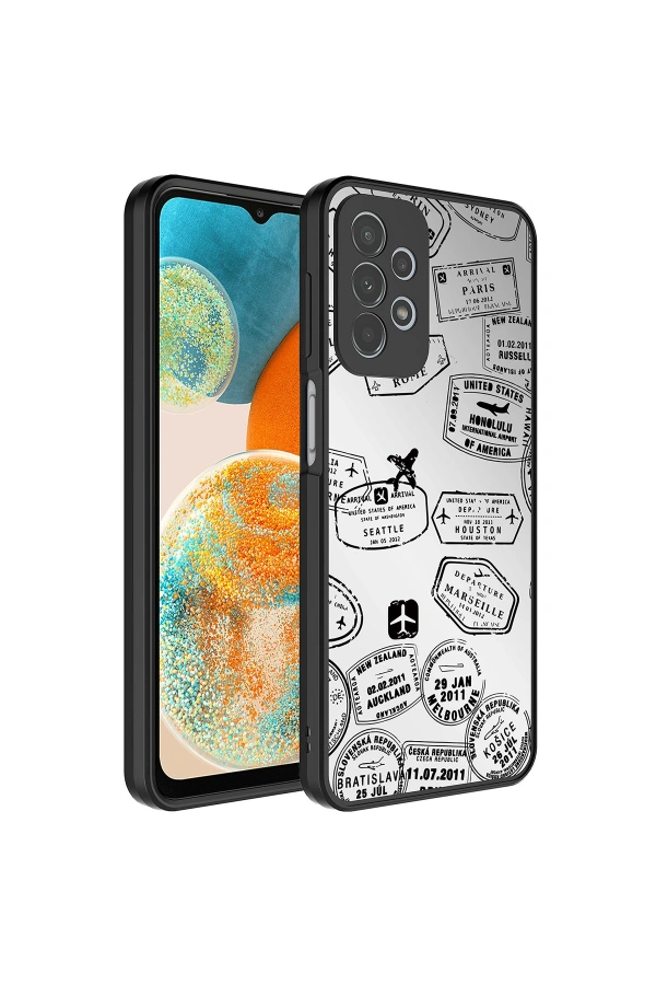 Galaxy A23 Kılıf Aynalı Desenli Kamera Korumalı Parlak Zore Mirror Kapak