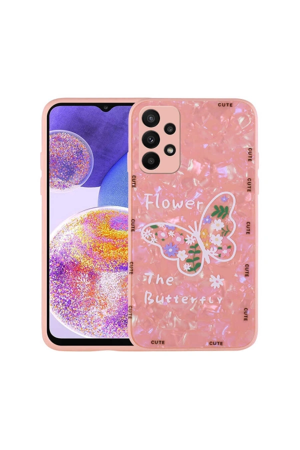 Galaxy A23 Kılıf Desenli Sert Silikon Zore Mumila Kapak