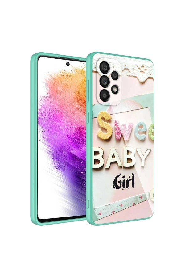 Galaxy A23 Kılıf Kamera Korumalı Desenli Sert Silikon Zore Epoksi Kapak