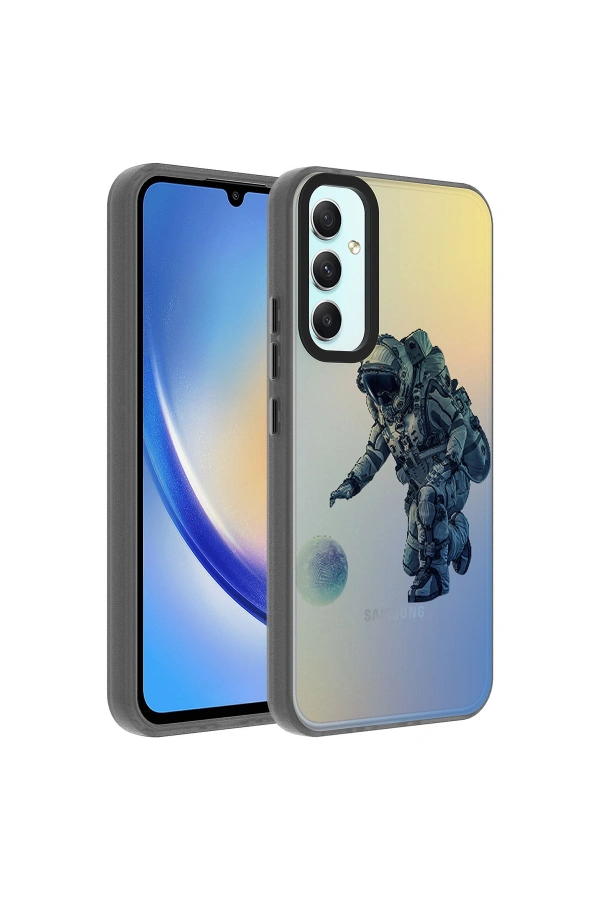 Galaxy A24 Kılıf Desenli Zore Dragon Sert Kapak