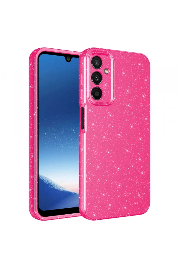 Galaxy A24 Kılıf Kamera Korumalı Simli Lüks Zore Koton Kapak