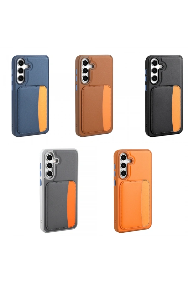 Galaxy A26 Kılıf Kartlıklı Zore X-Kart Silikon Kapak