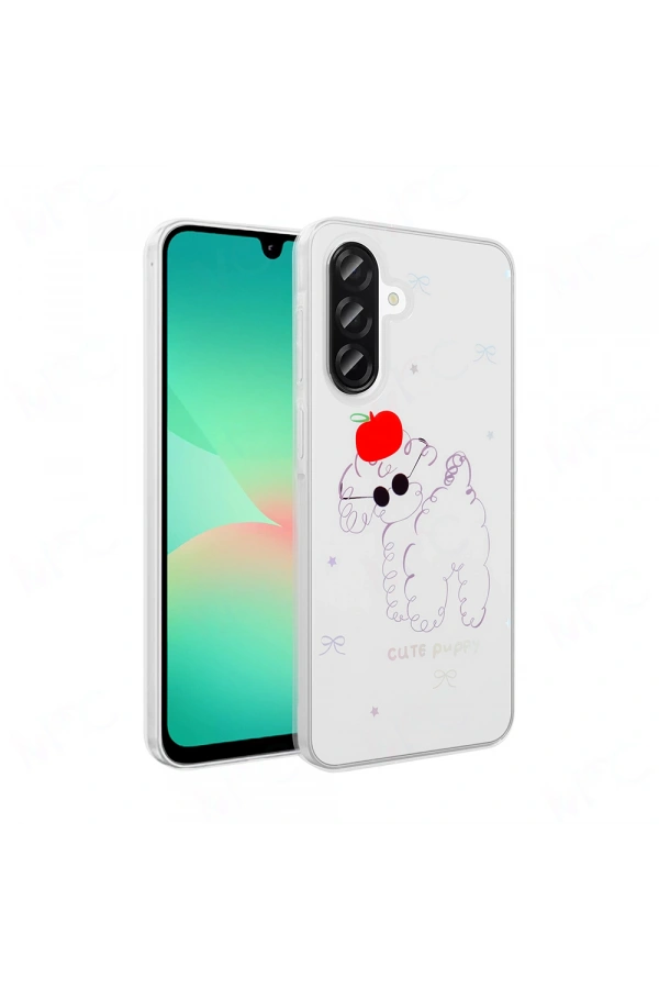 Galaxy A26 Kılıf Şeffaf Figürlü Zore Folk Sert Kapak