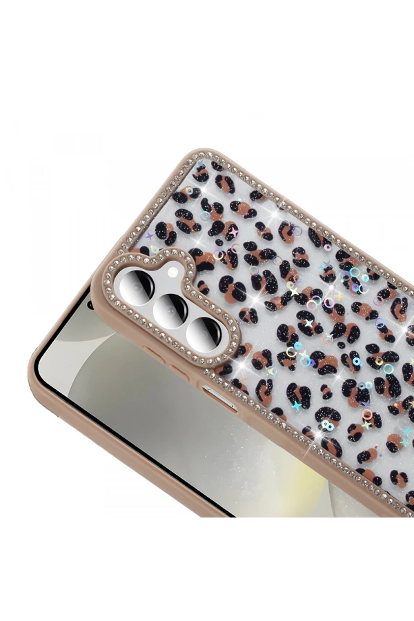 Galaxy A26 Kılıf Taşlı ve Simli Tasarım Zore Azra Kapak