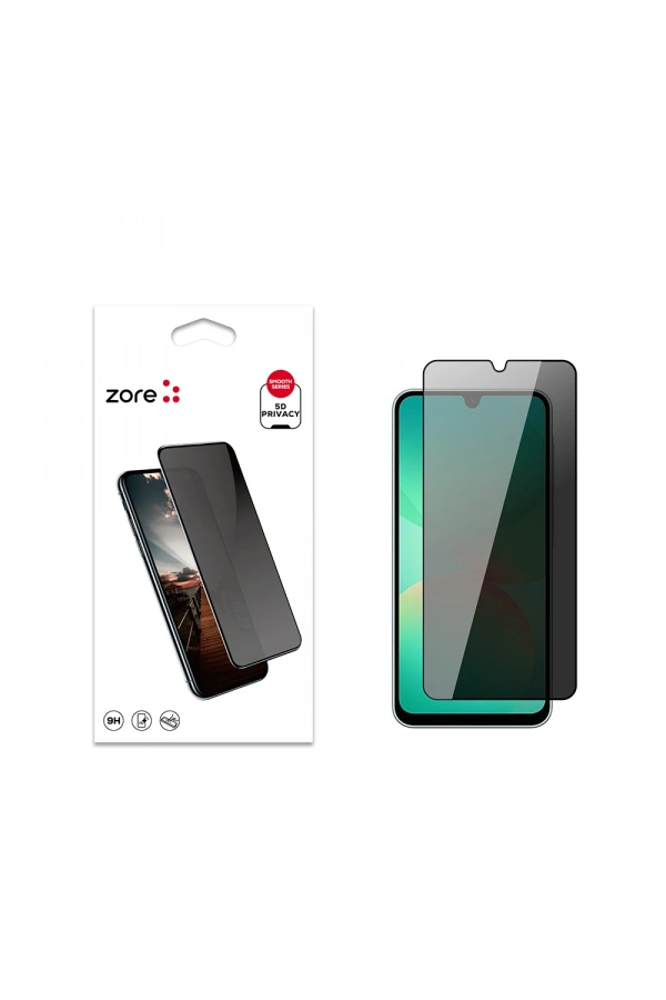 Galaxy A26 Zore New 5D Privacy Temperli Ekran Koruyucu