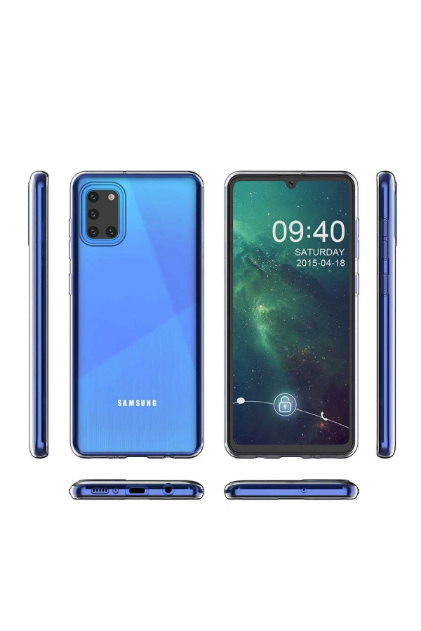 Galaxy A31 Kılıf Zore Süper Silikon Kapak