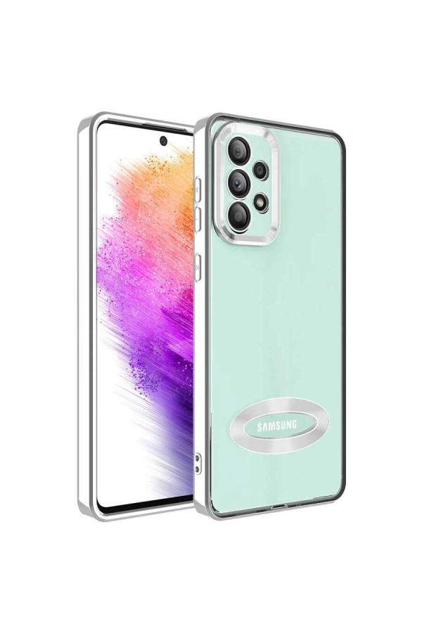 Galaxy A32 4G Kılıf Kamera Korumalı Logo Gösteren Zore Omega Kapak