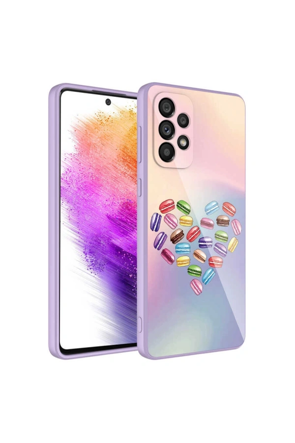 Galaxy A33 5G Kılıf Kamera Korumalı Desenli Sert Silikon Zore Epoksi Kapak