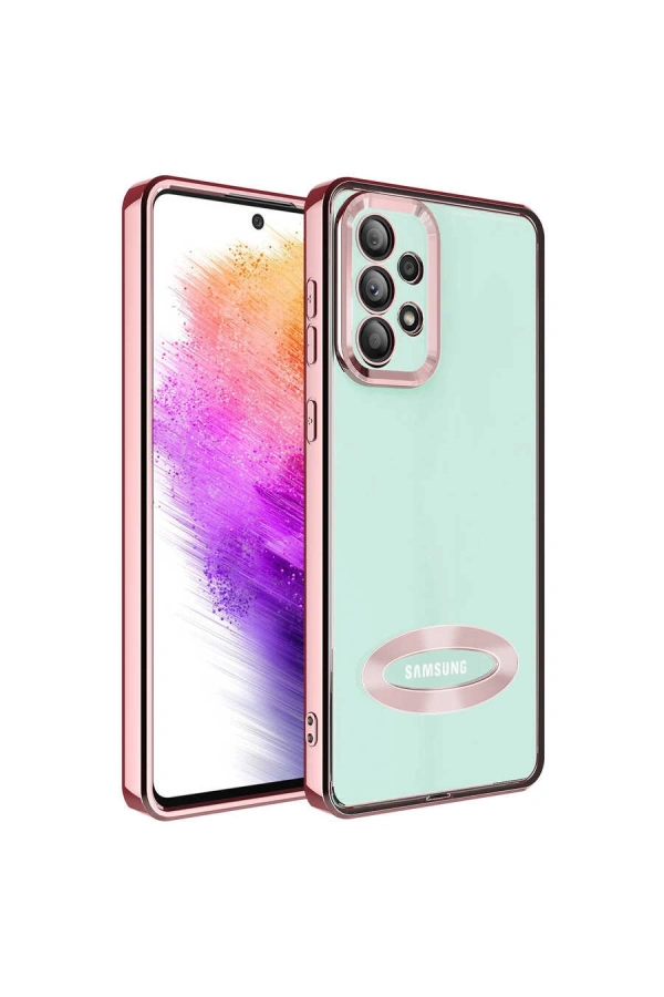 Galaxy A33 5G Kılıf Kamera Korumalı Logo Gösteren Zore Omega Kapak